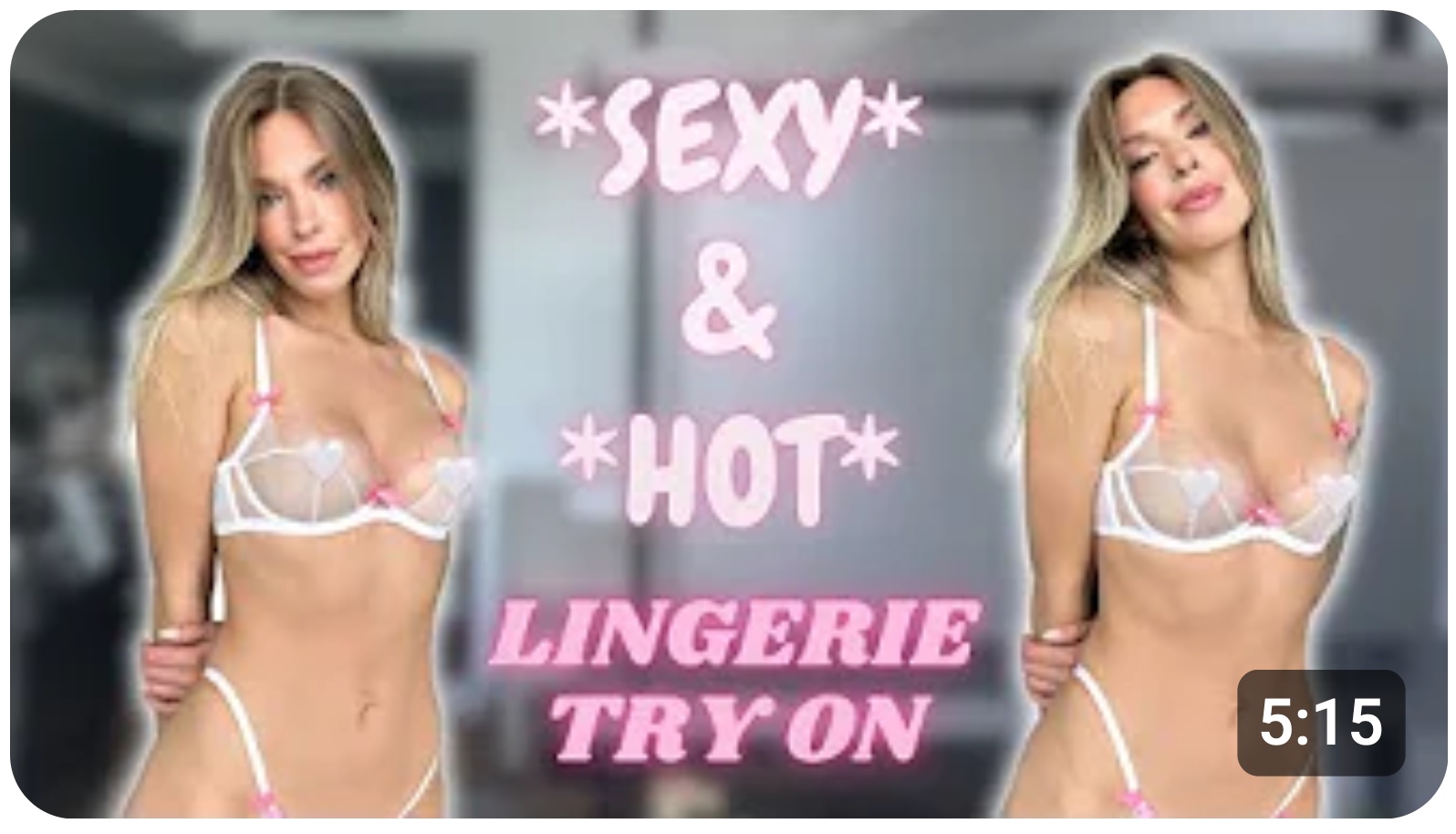 Sophie Lauren Try On transparent lingerie