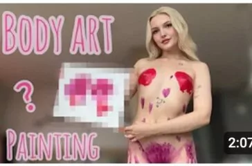 VARYA FLOWER body art nude video