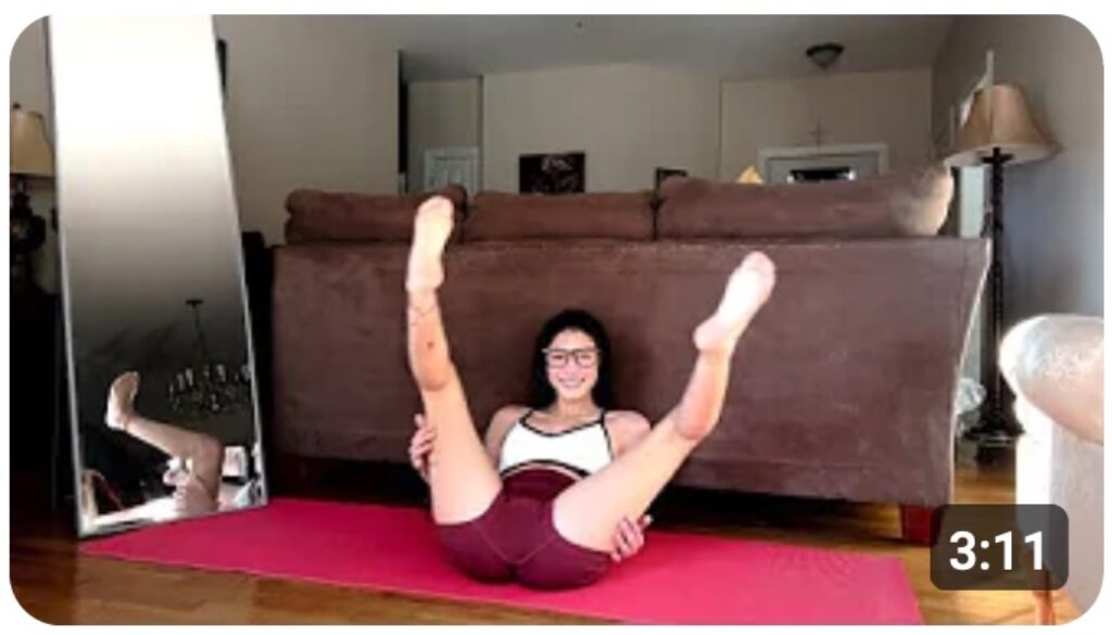 ally bean yoga cameltoe video