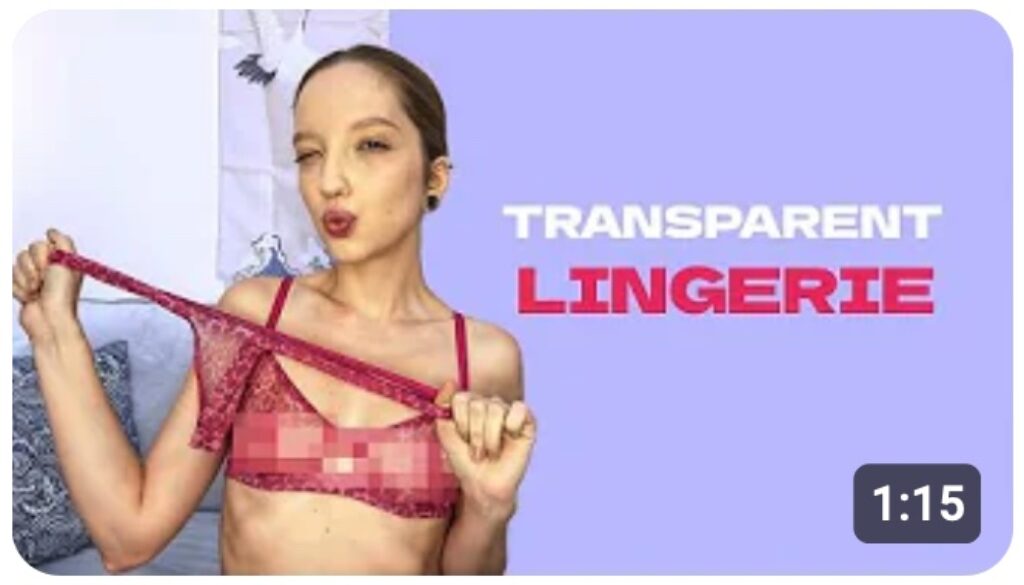 sweet nikki transparent panties try on haul