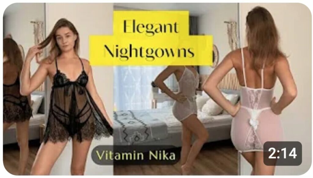 try on haul with nika transparent lingerie